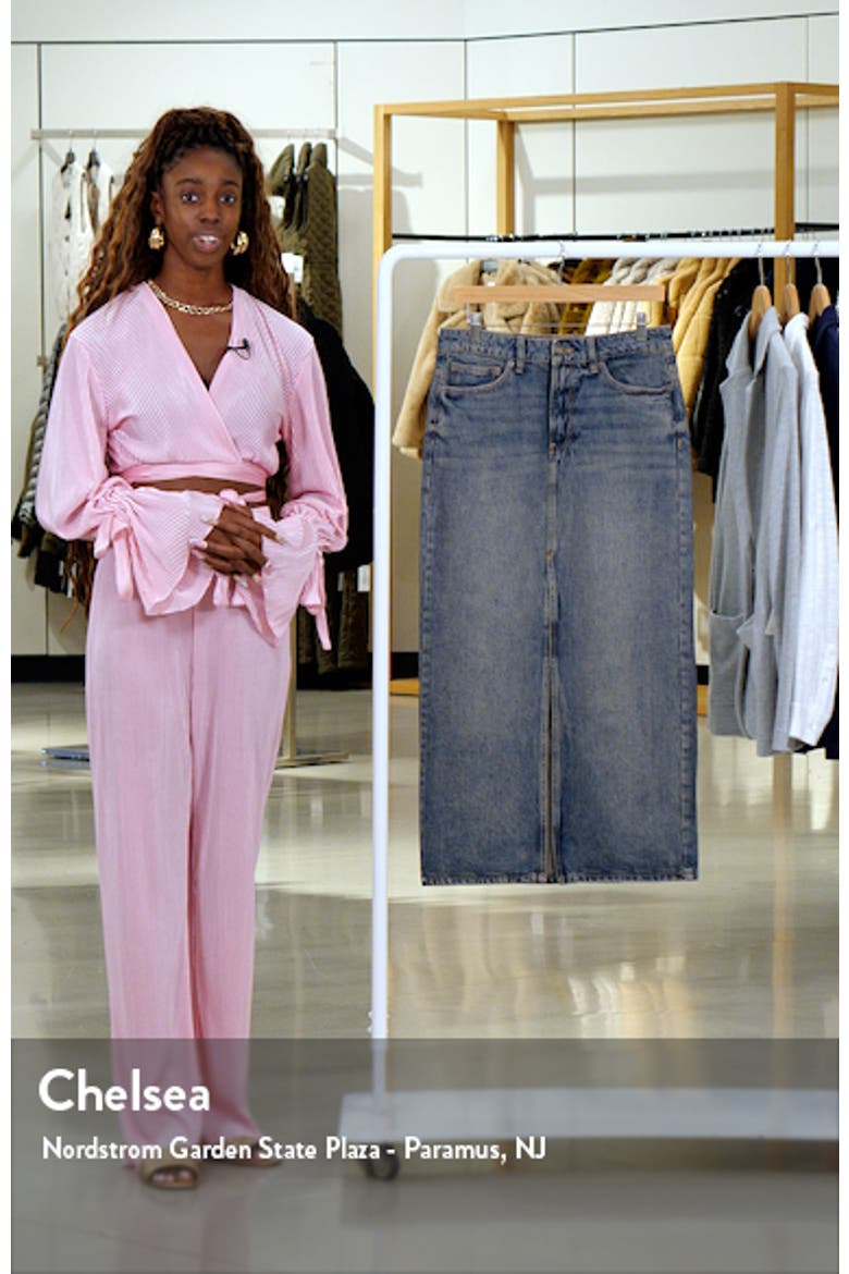 Long Denim Skirt video