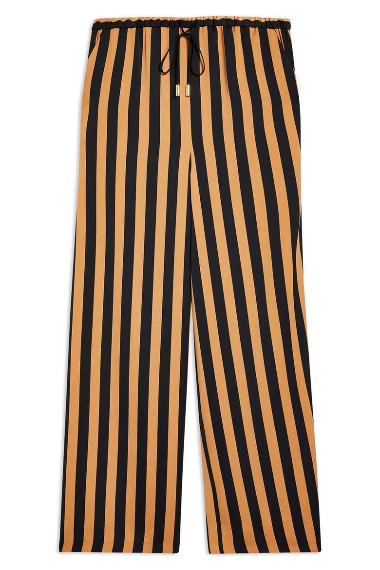 Stripe Wide Leg Trousers, Alternate, color, BLACK MULTI