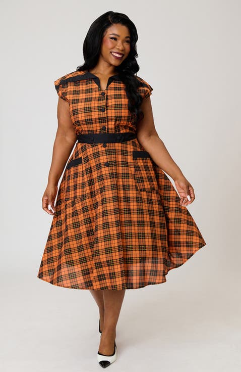 Plus Size 1950s Hedda Swing Dress