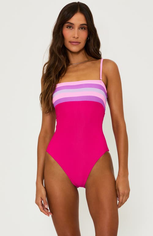 BEACH RIOT BEACH RIOT JESSA STRIPE ONE-PIECE SWIMSUIT