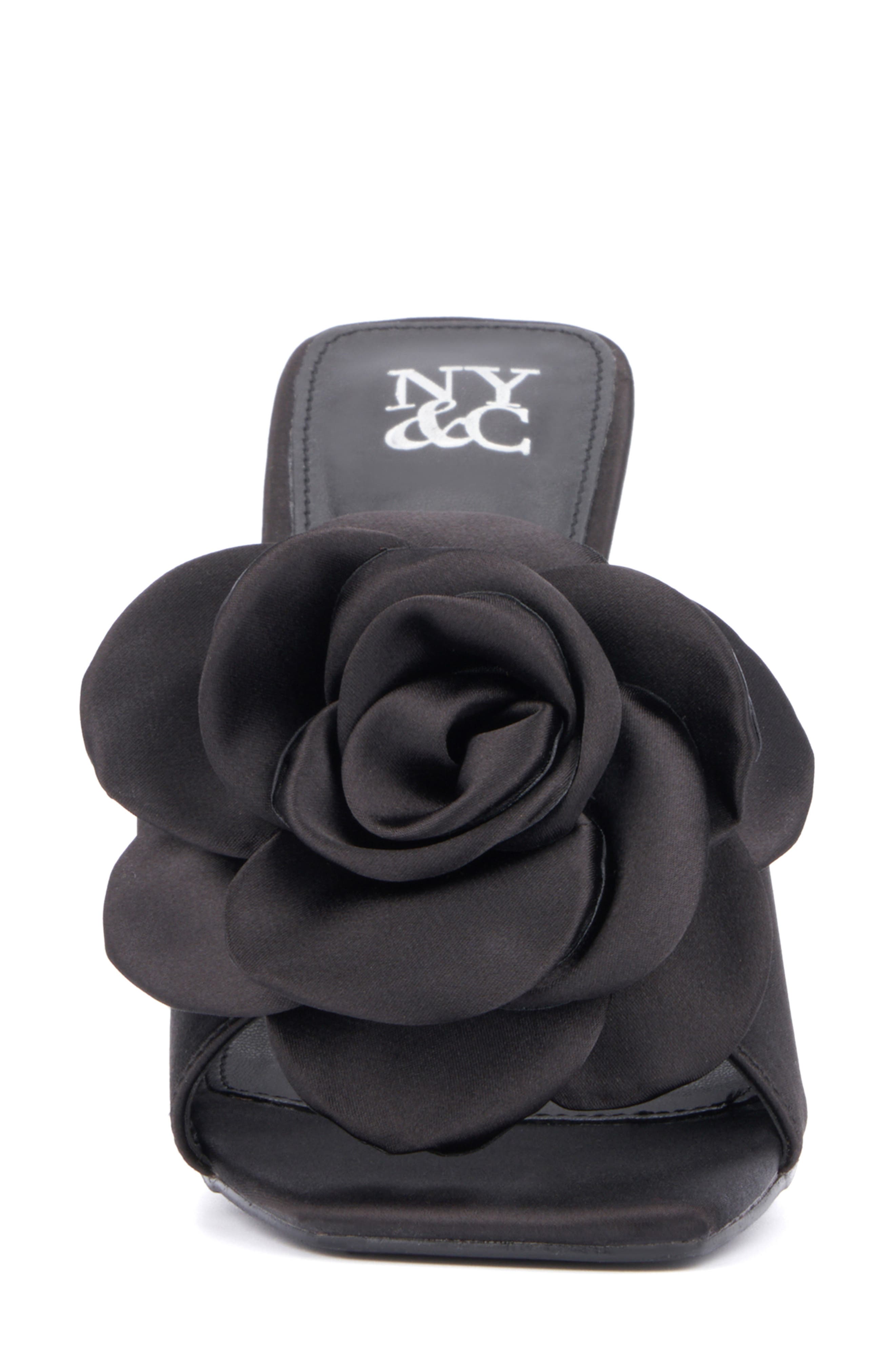 NEW YORK AND COMPANY Gardenia Flower Sandal, Alternate, color, 