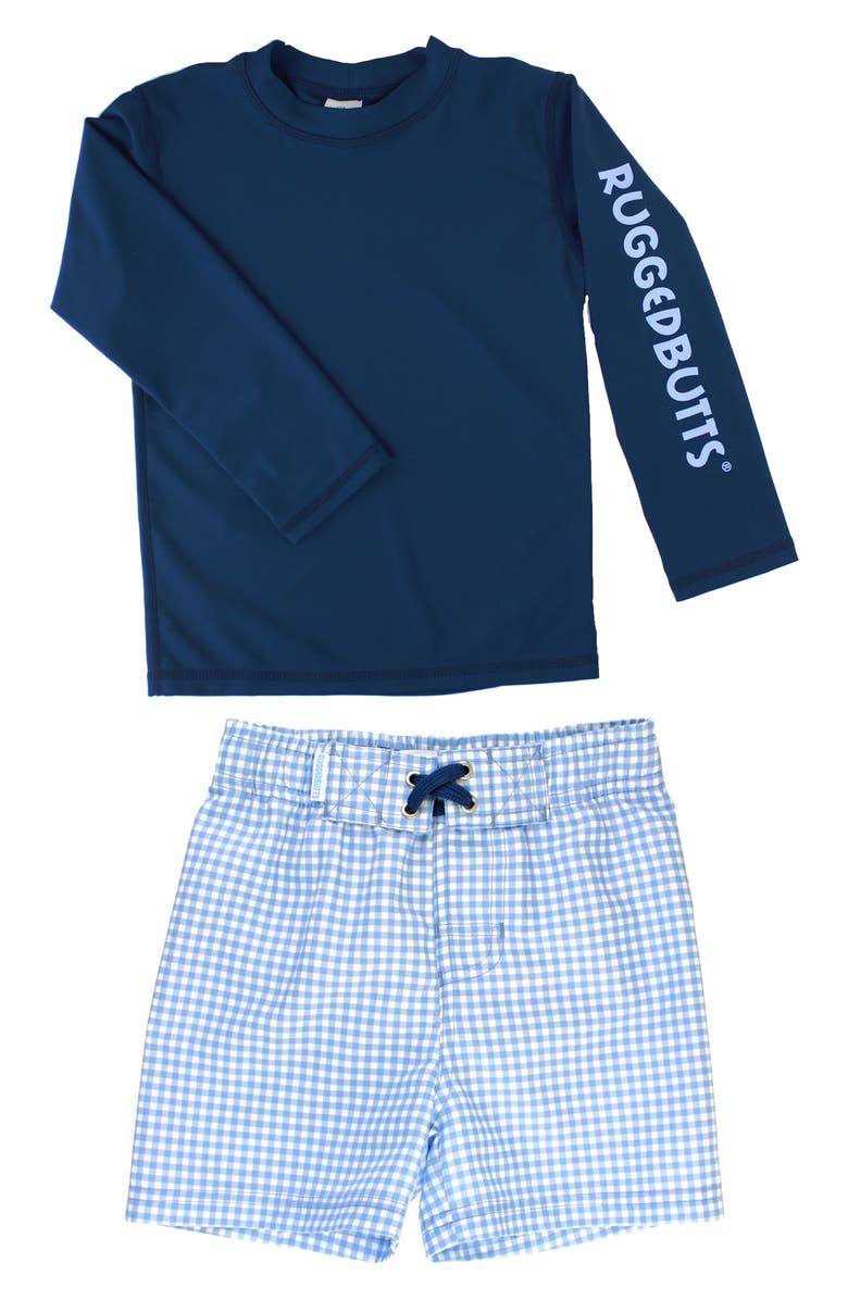 RuggedButts Kids' Two-Piece Rasghuard Swimsuit, Alternate, color,