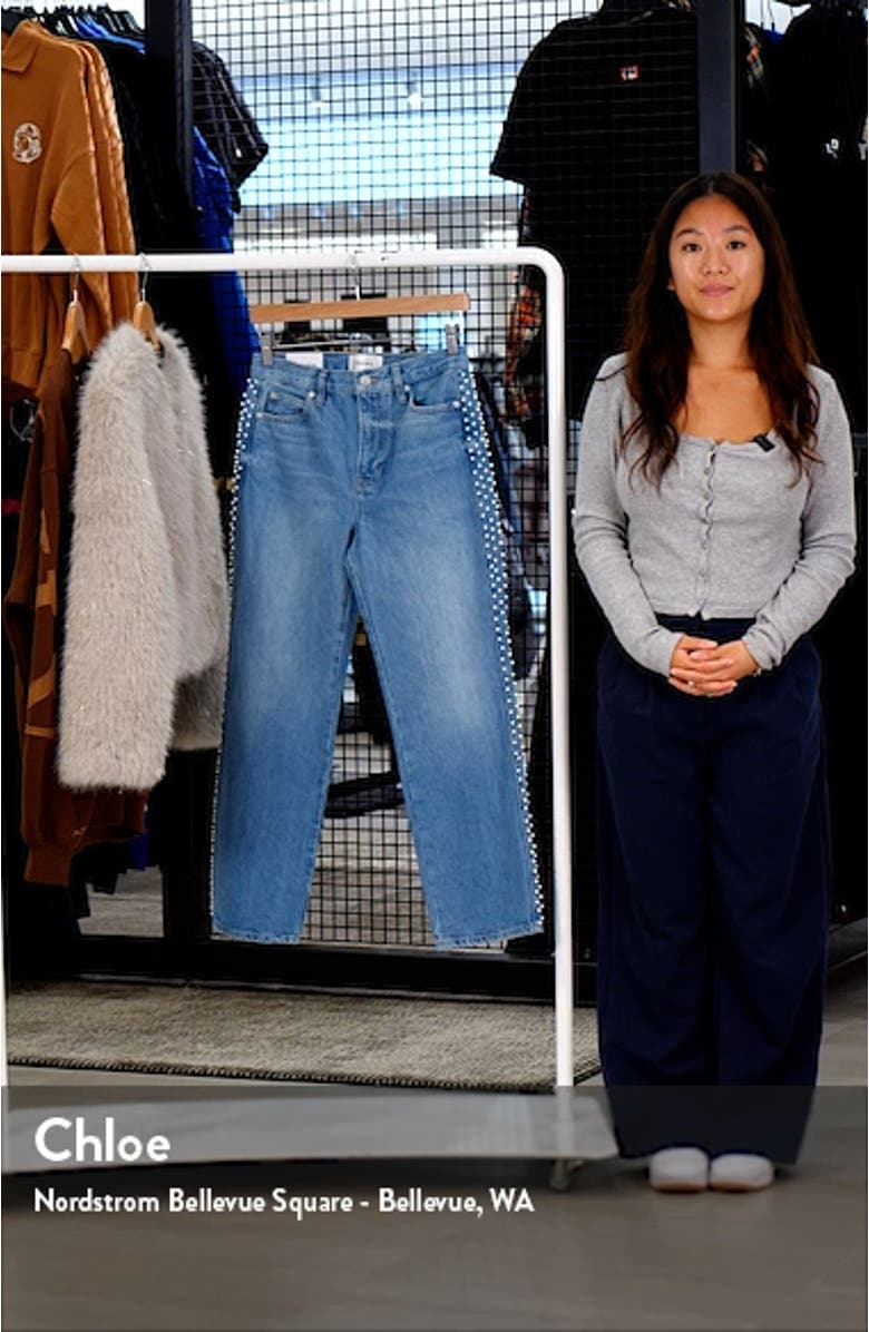 Atelier Le Jane High Waist Ankle Straight Leg Jeans, sales video thumbnail