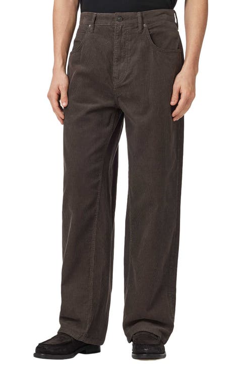 Rivet Corduroy Straight Leg Jeans