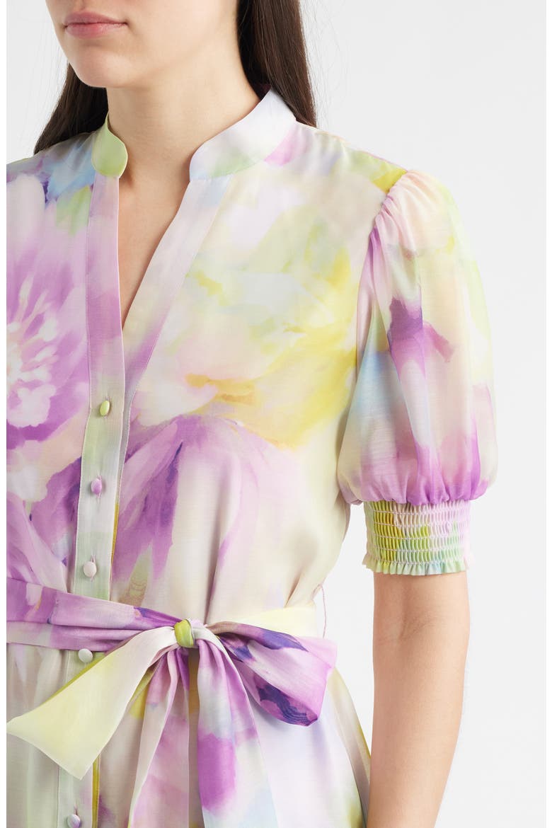 Floral Print Minidress, Alternate, color, PASTEL LILAC MULTI