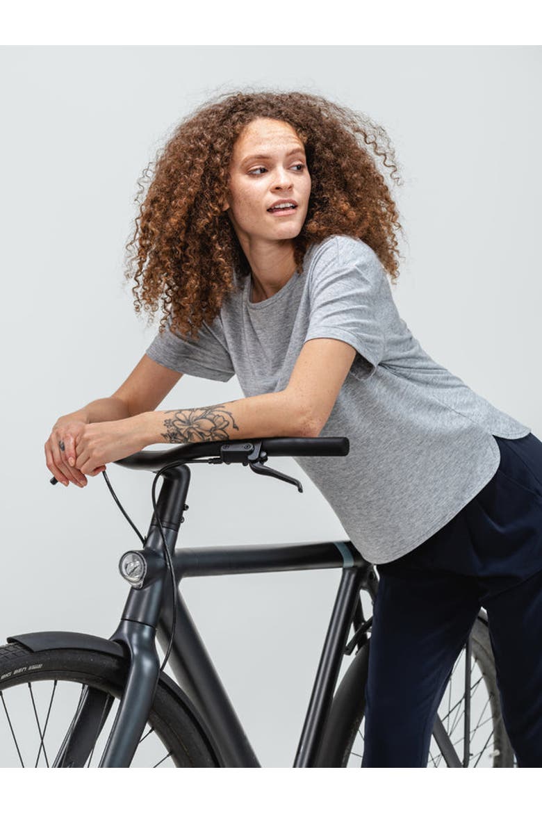 Women's Composite Merino Boxy Tee, Alternate, color, Pale Grey Heather