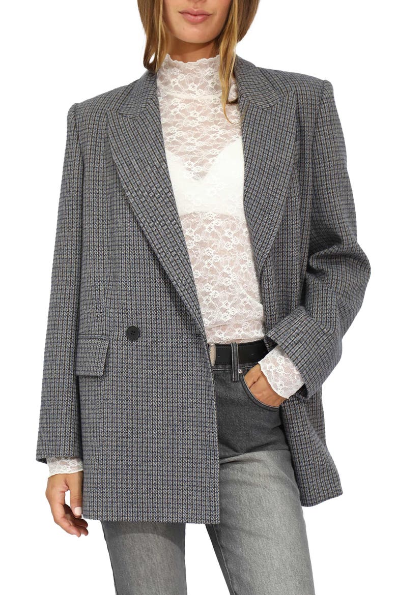 Big Brother Talk Double Breasted Blazer, Main, color, BLUE