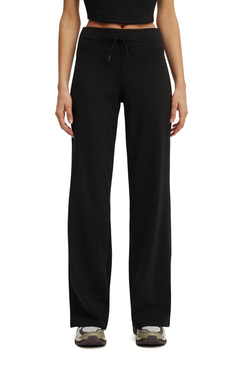 Women's Active Ultra Soft Tie Front Wide Leg Pant