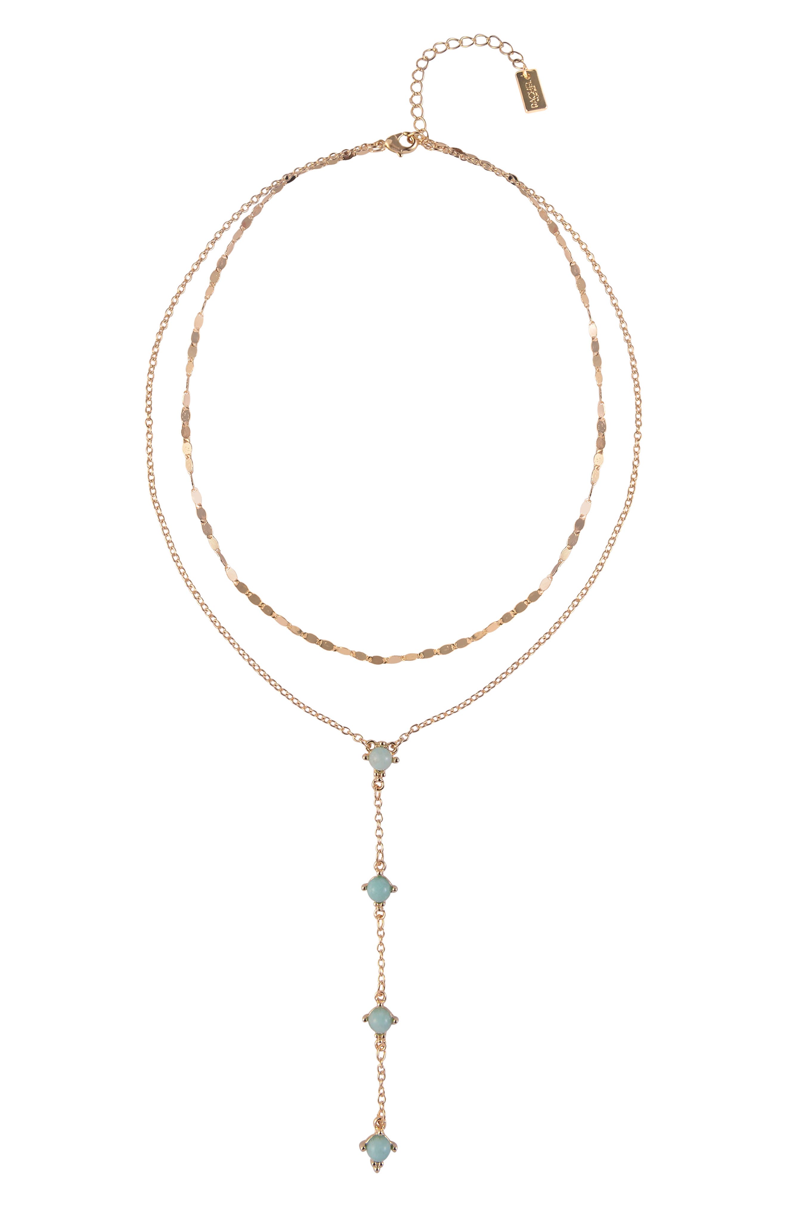 RACHEL Rachel Roy Stone Station Layered Y-Necklace