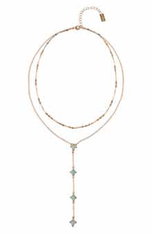 RACHEL Rachel Roy Stone Station Layered Y-Necklace