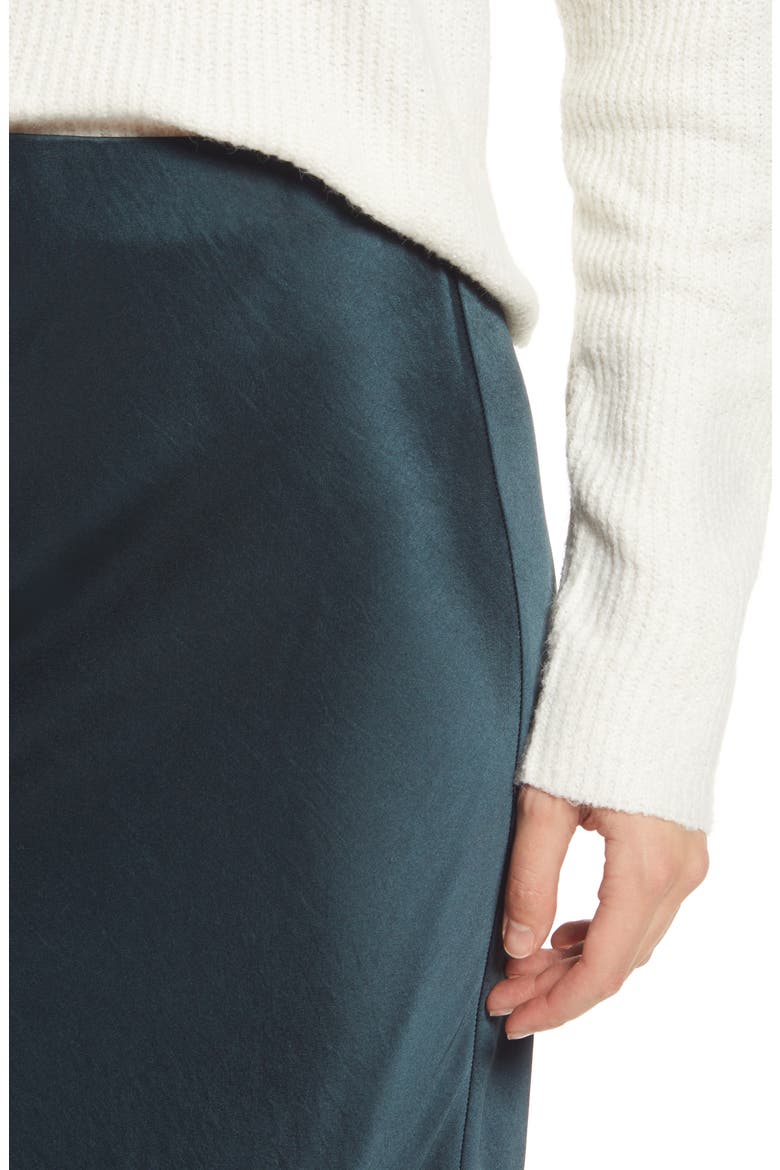 Midi Slip Skirt, Alternate, color, DARK SMOKE