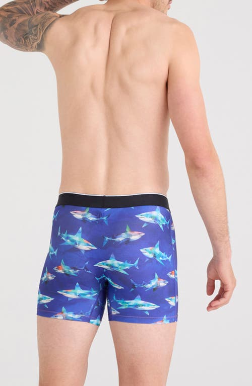 Saxx Volt Breathable Sim Fit Mesh Boxer Briefs In Blue
