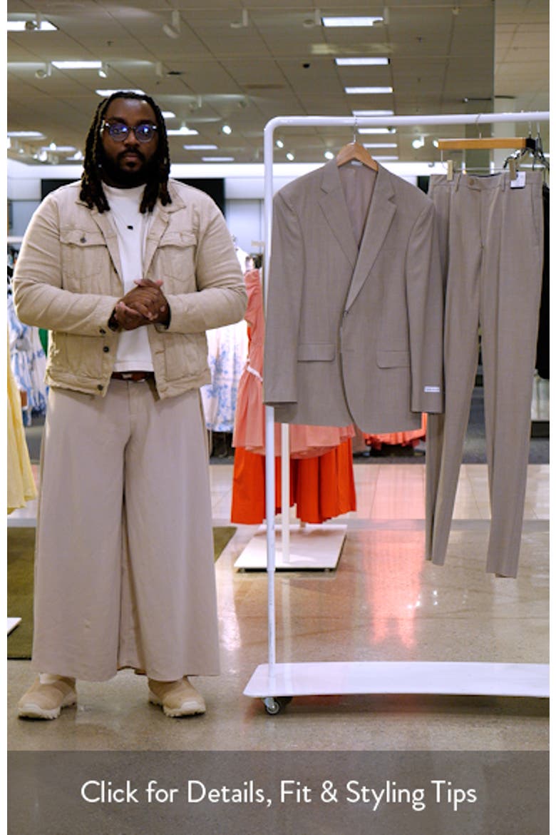 Flynn Classic Fit Stretch Wool Suit video