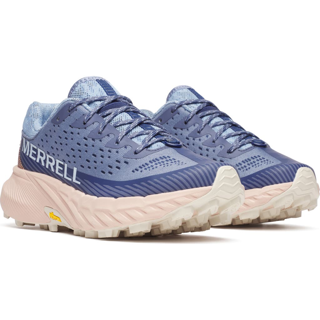 Merrell Agility Peak 5 Running Shoe In Blue