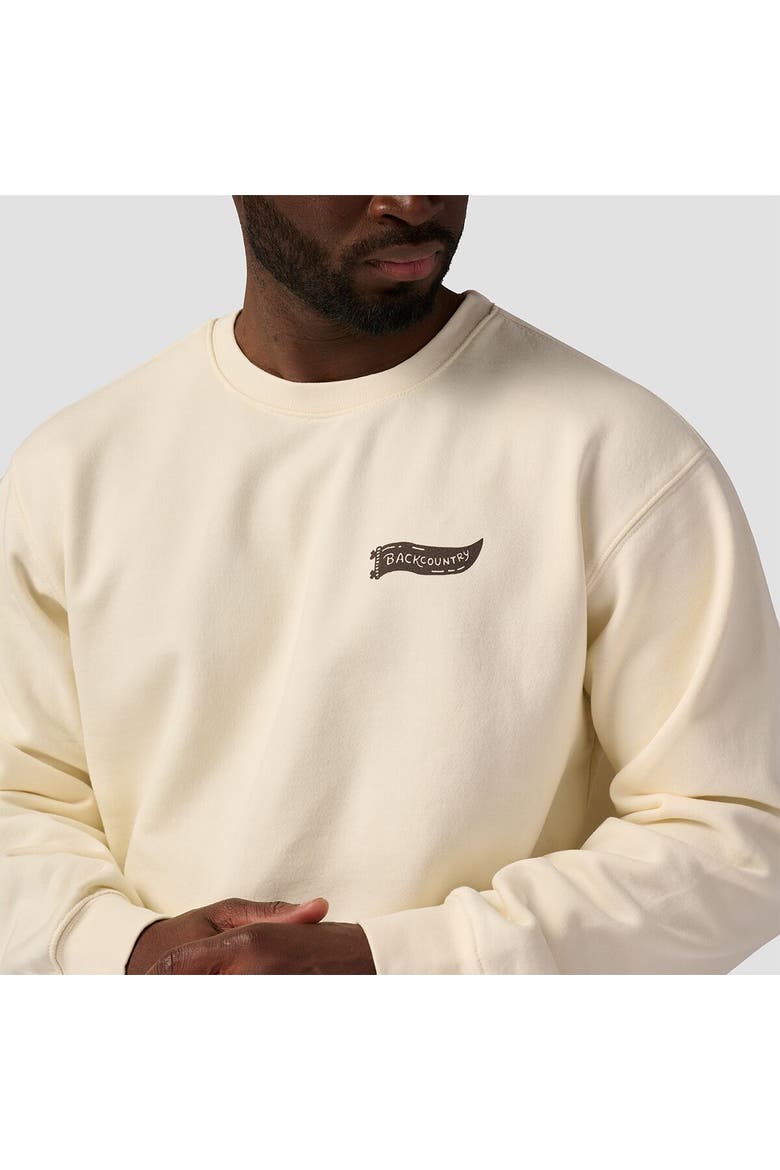 Palo Alto Poster Crew Sweatshirt, Alternate, color, Vintage White