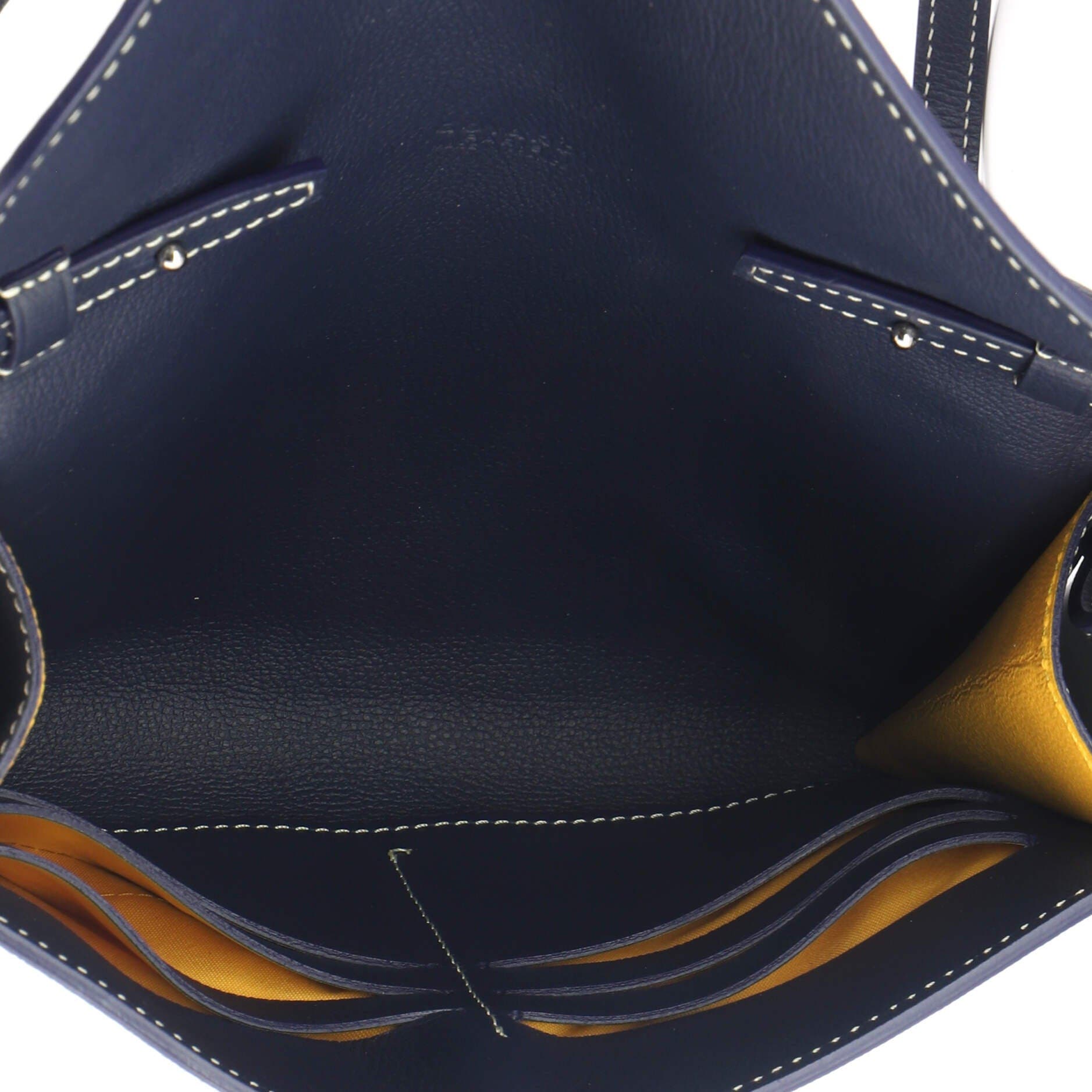 Chypre Wallet on Strap Coated Canvas with Leather, Alternate, color, Blue