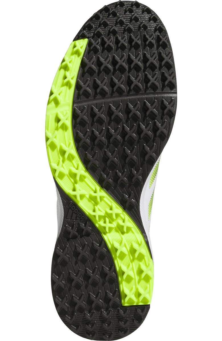 adidas Traxion Response Spikeless Golf Shoe, Alternate, color, White/ Black/ Lucid Lemon