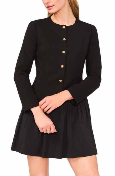 Ted Baker Long Sleeve Mixed Media Dress