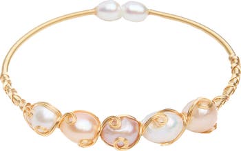 Freshwater Pearl Bangle Bracelet