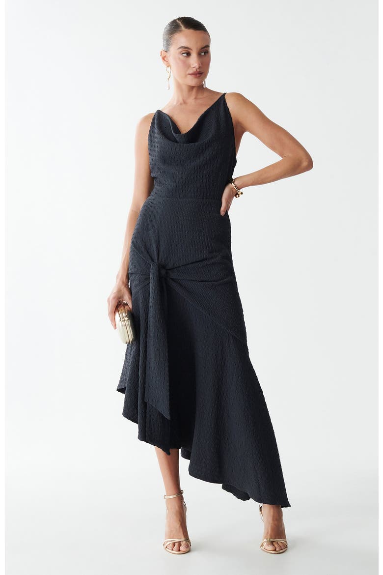 Leo Midi Dress, Main, color, Charcoal