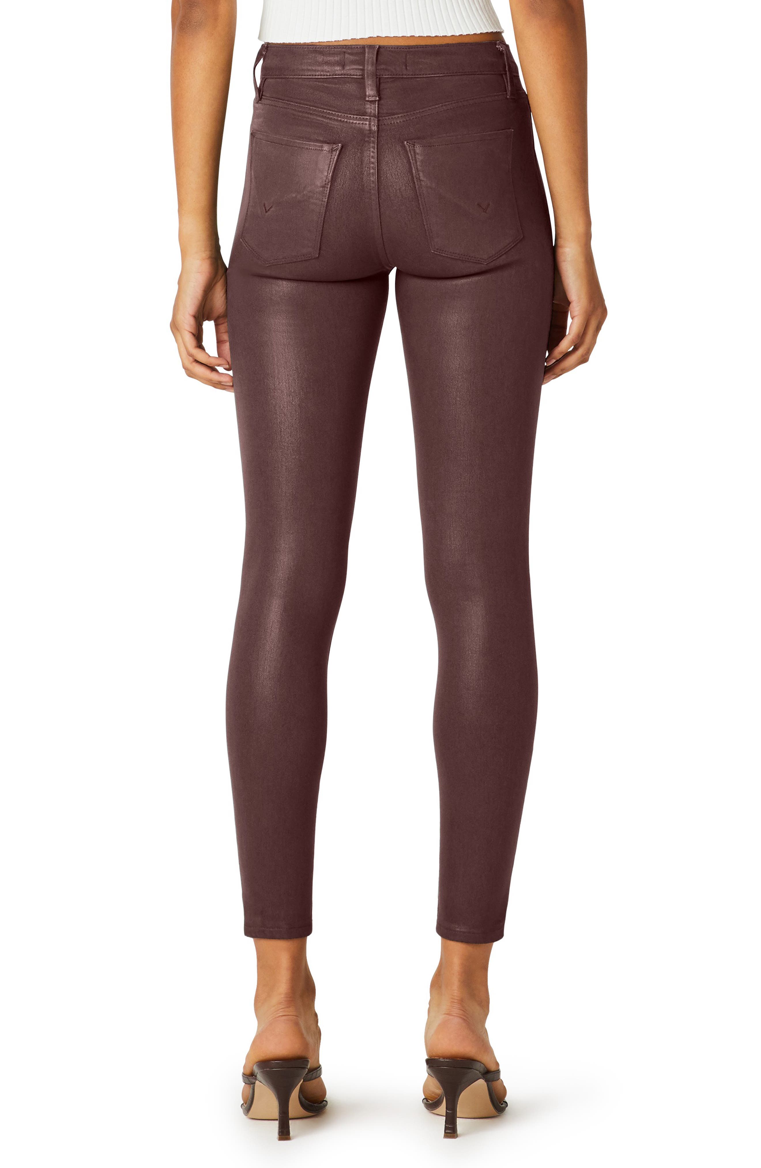 Hudson Jeans Jeans Nico Coated Mid Rise Ankle Skinny Jeans (Women ...