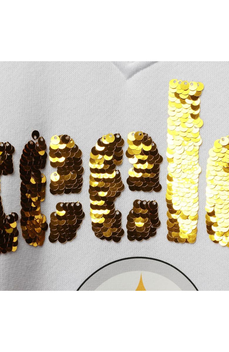 CUCE Women's Cuce White Pittsburgh Steelers Victory V-Neck Pullover Sweatshirt, Alternate, color,