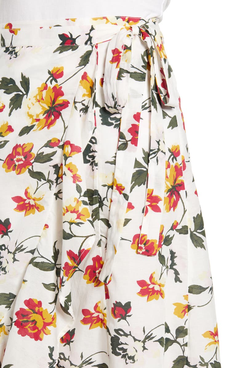 Lucky Brand Sadie Wrap Skirt, Alternate, color, Natural Multi