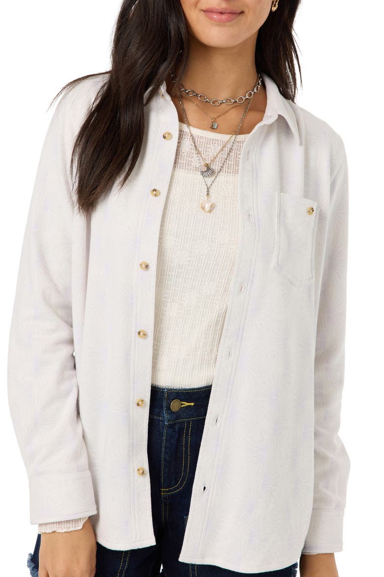 Jorgina Plaid Long Sleeve Knit Top, Alternate, color, TOFU