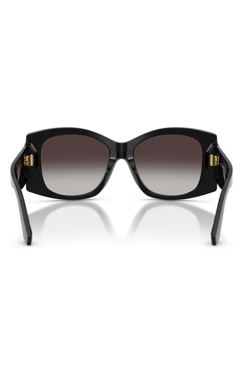 Dolce & Gabbana Dg Millennials Butterfly Sunglasses In Black/grey Gradient Black