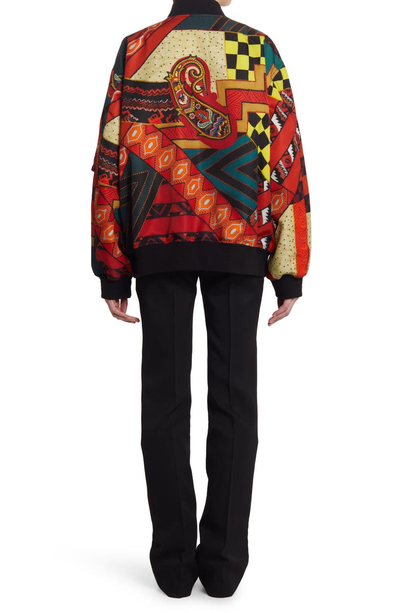 Etro Vanessa Oversize Reversible Bomber Jacket, Alternate, color,