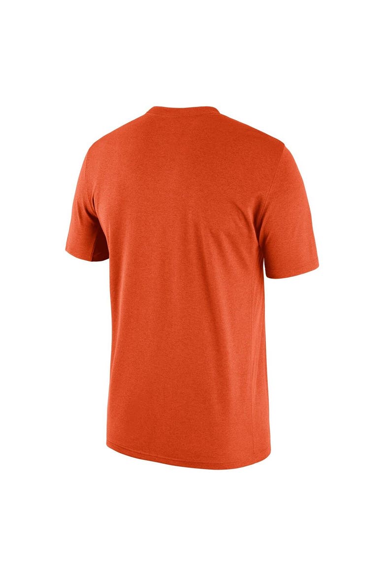 Men's Nike Heathered Orange Clemson Tigers Team Football Legend Performance T-Shirt, Alternate, color, Heather Orange