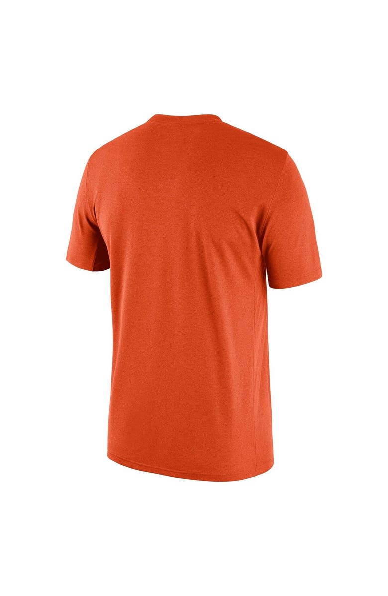 Nike Men's Nike Heathered Orange Clemson Tigers Team Football Legend Performance T-Shirt, Alternate, color,