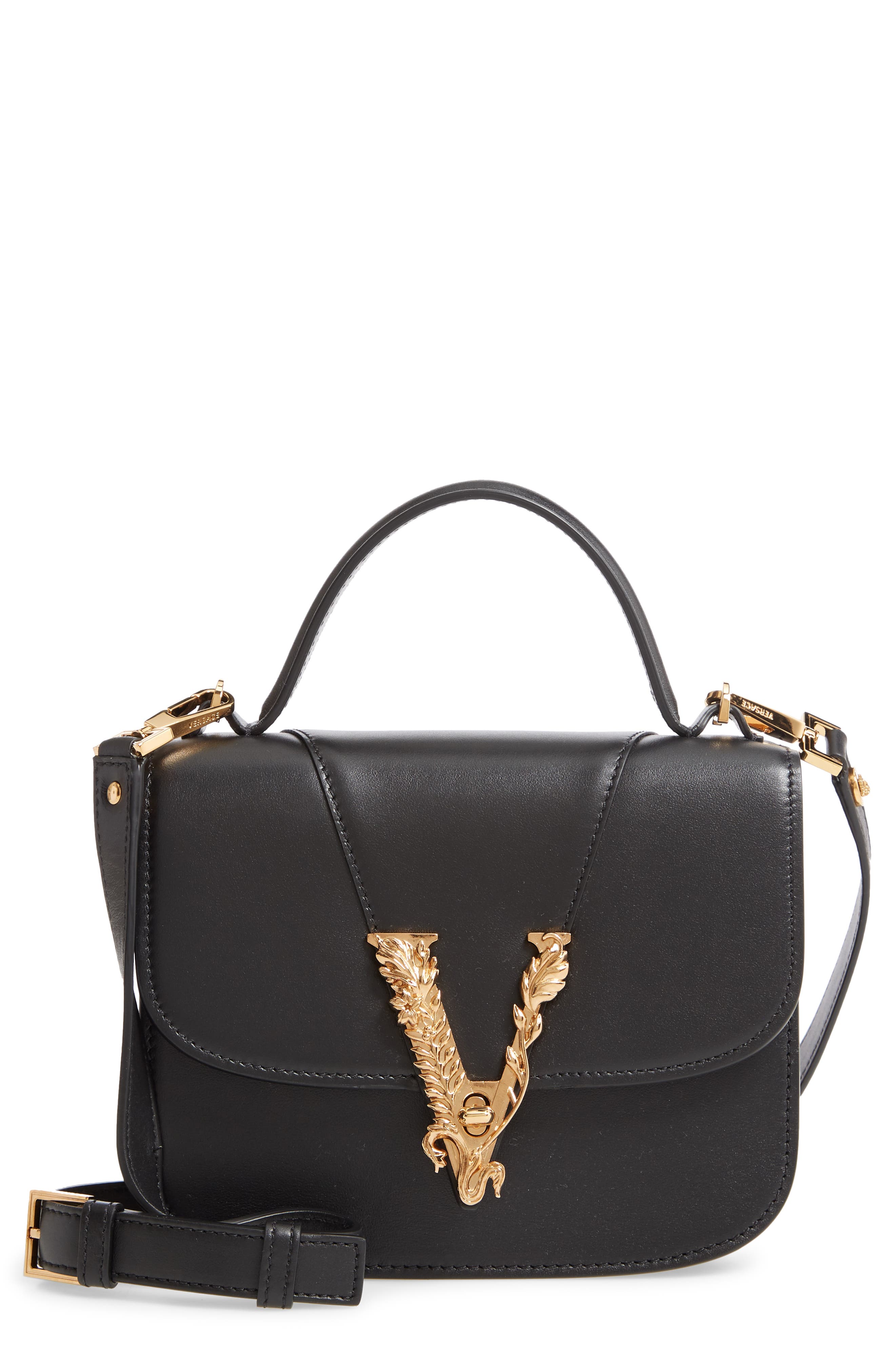 Versace Virtus Dual Carry Bag, Main, color, 