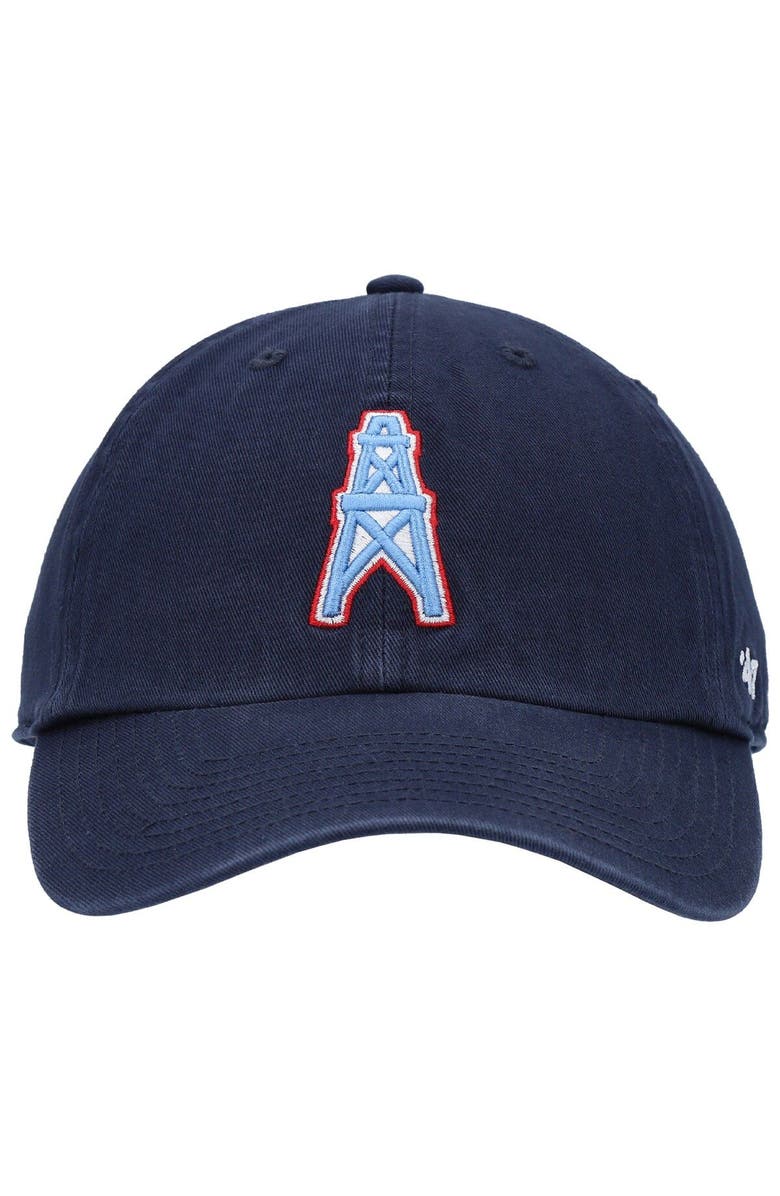 '47 Men's '47 Navy Houston Oilers Clean Up Legacy Adjustable Hat, Alternate, color, Navy