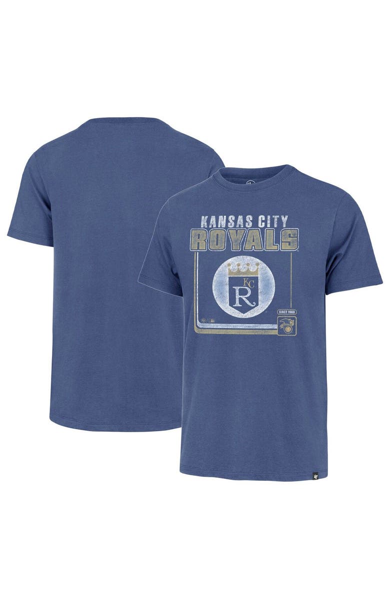 '47 Men's '47 Royal Kansas City Royals Cooperstown Collection Borderline Franklin T-Shirt, Alternate, color,