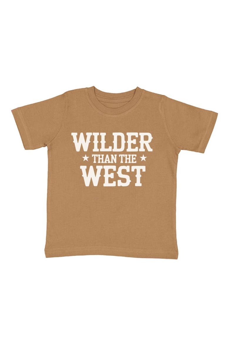 Sweet Wink Wilder Than The West Short Sleeve T-Shirt, Main, color, Mocha