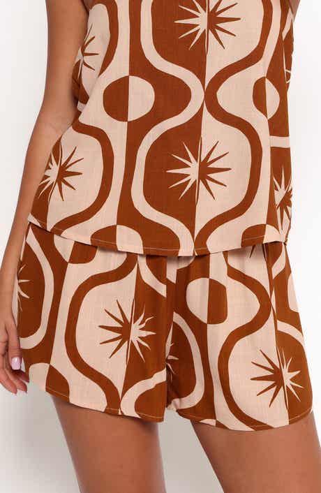 Henri Print Pull-On Shorts
