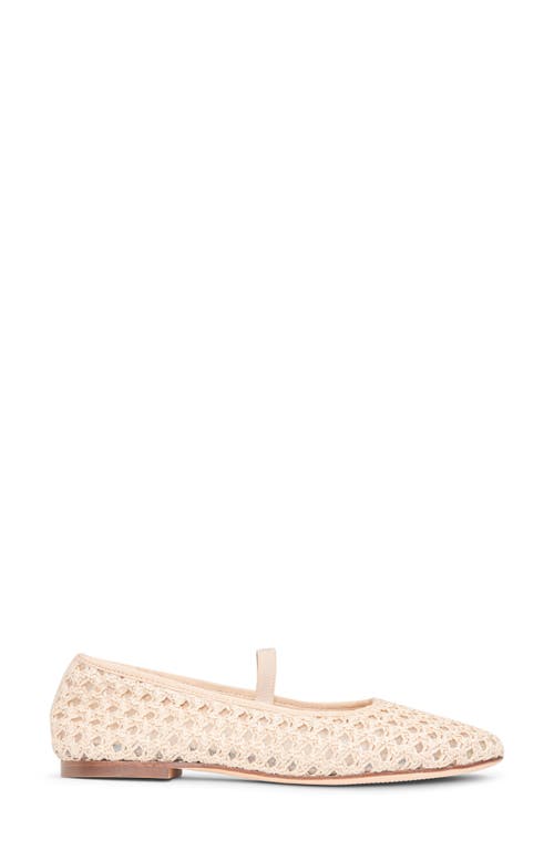 Patricia Green Monaco Raffia Mary Jane Ballet Flat In Natural