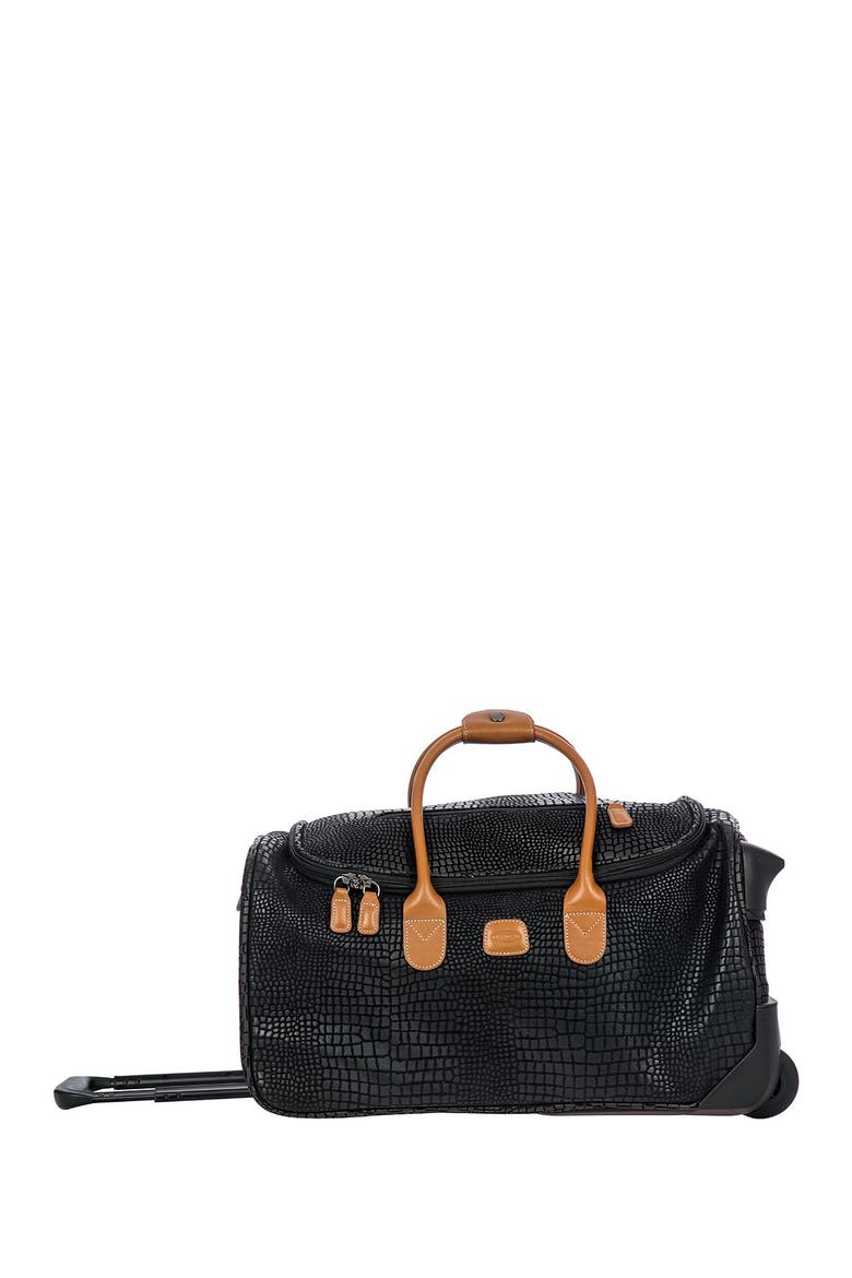 My Safari 21" Rolling Duffle Bag, Main, color, BLACK