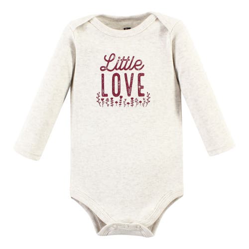 Hudson Baby Little Soft Cotton Long-sleeve One-piece 3pk