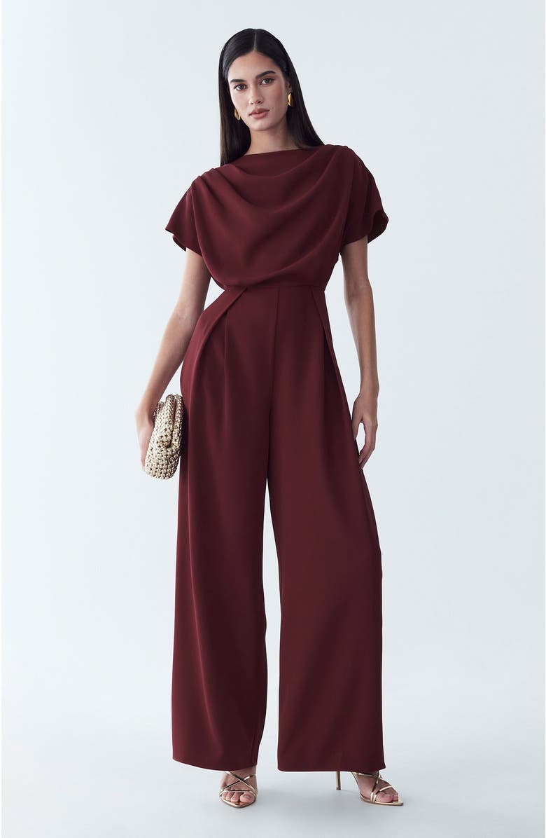 BWLDR Tina Jumpsuit, Alternate, color, Burgundy