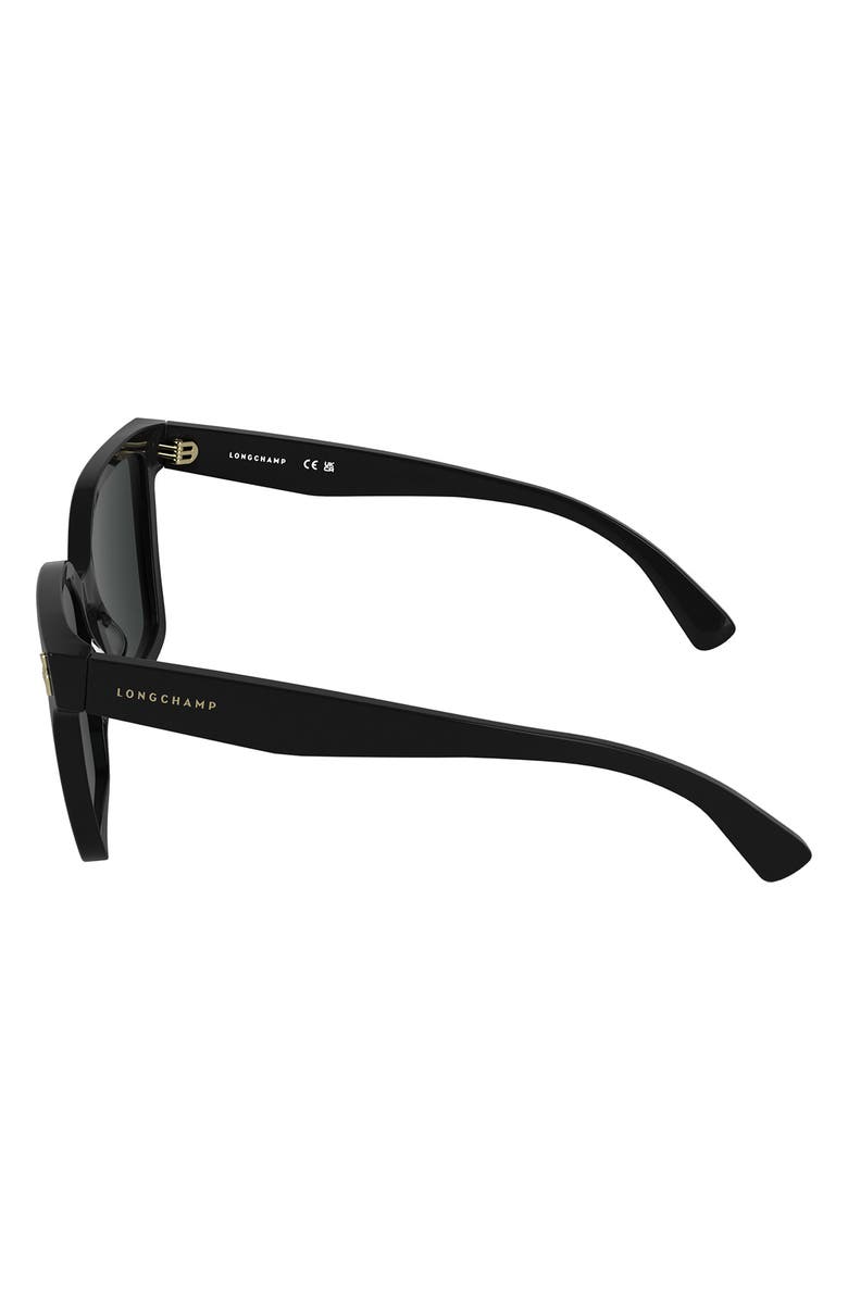 Longchamp Roseau 55mm Modified Rectangular Sunglasses, Alternate, color,