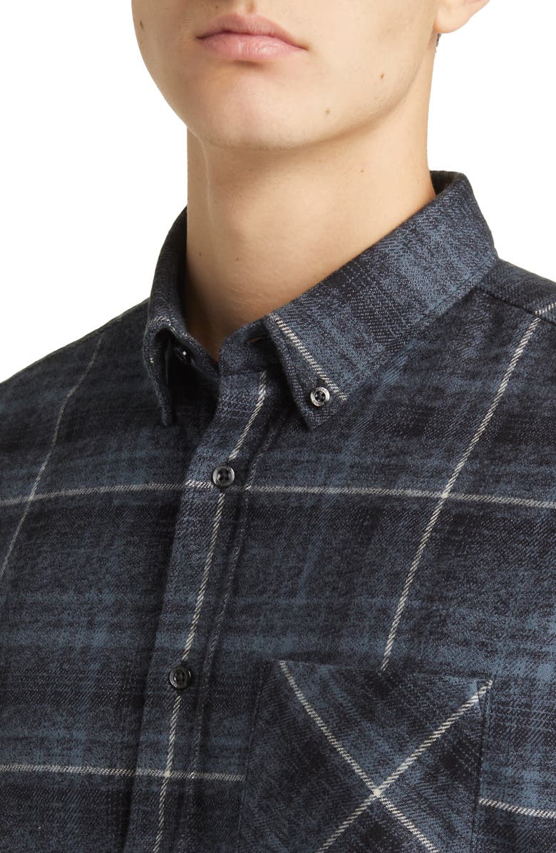 BOSS Ermann Check Flannel Button-Down Shirt, Alternate, color, 