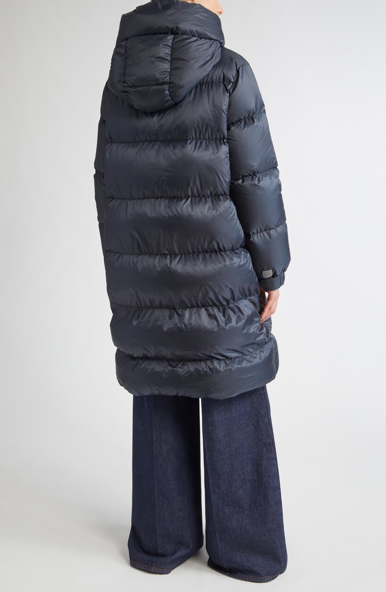 Max Mara The Cube Sei Down Longline Coat, Alternate, color, Midnight Blue