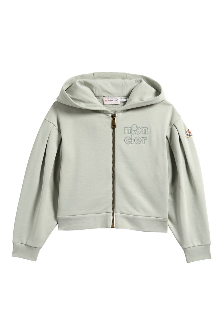 Kids' Cotton Zip Cardigan, Main, color, BEIGE