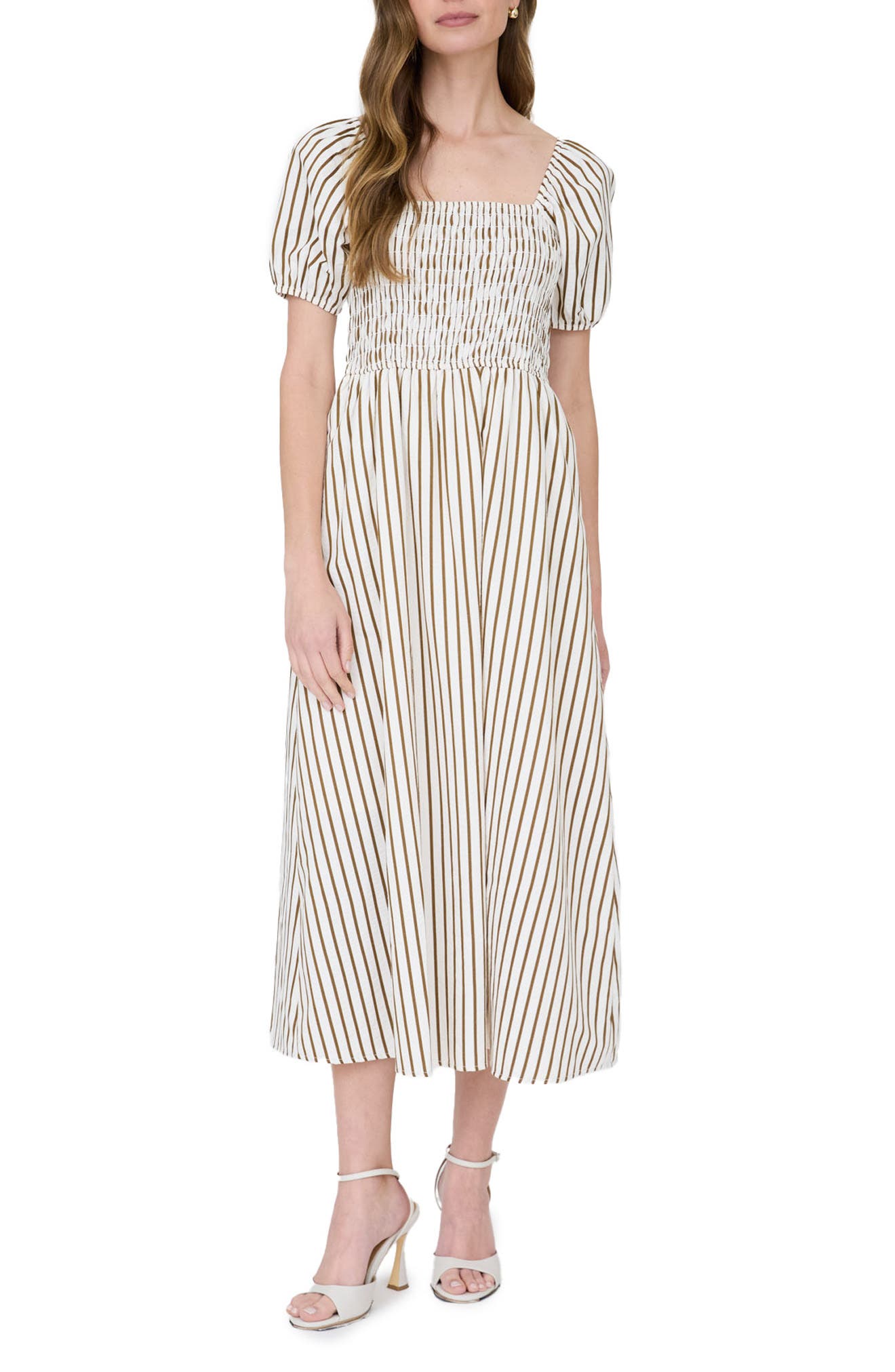 Smocked Midi Dress