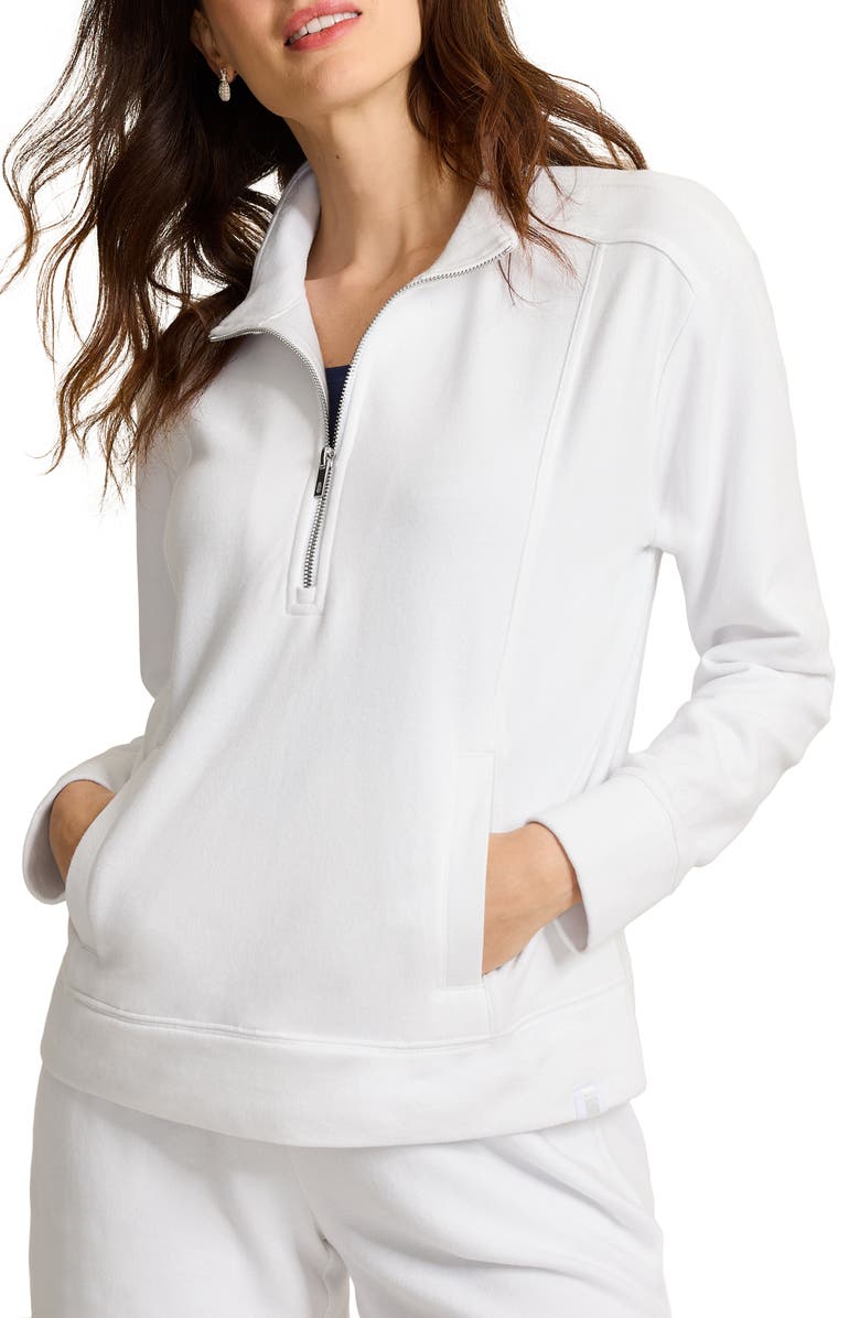 Tommy Bahama Marina del Mar Half-Zip Cotton Fleece Sweatshirt, Main, color, 