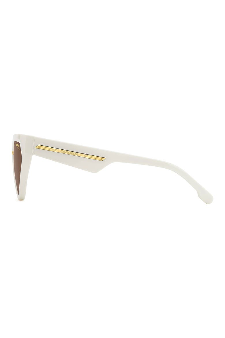 Victory 57mm Butterfly Sunglasses, Alternate, color, IVORY/ BROWN
