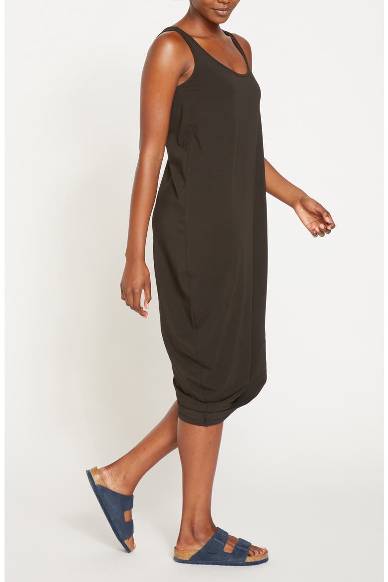 Iconic Geneva Asymmetric Tank Dress, Alternate, color, BLACK