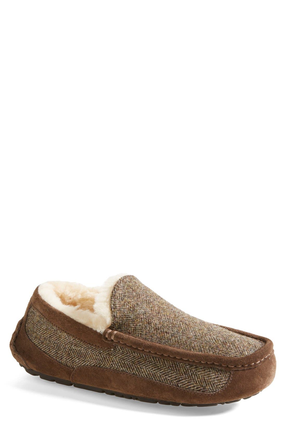 UGG<sup>®</sup> Ascot Tweed Slipper, Main, color, 
